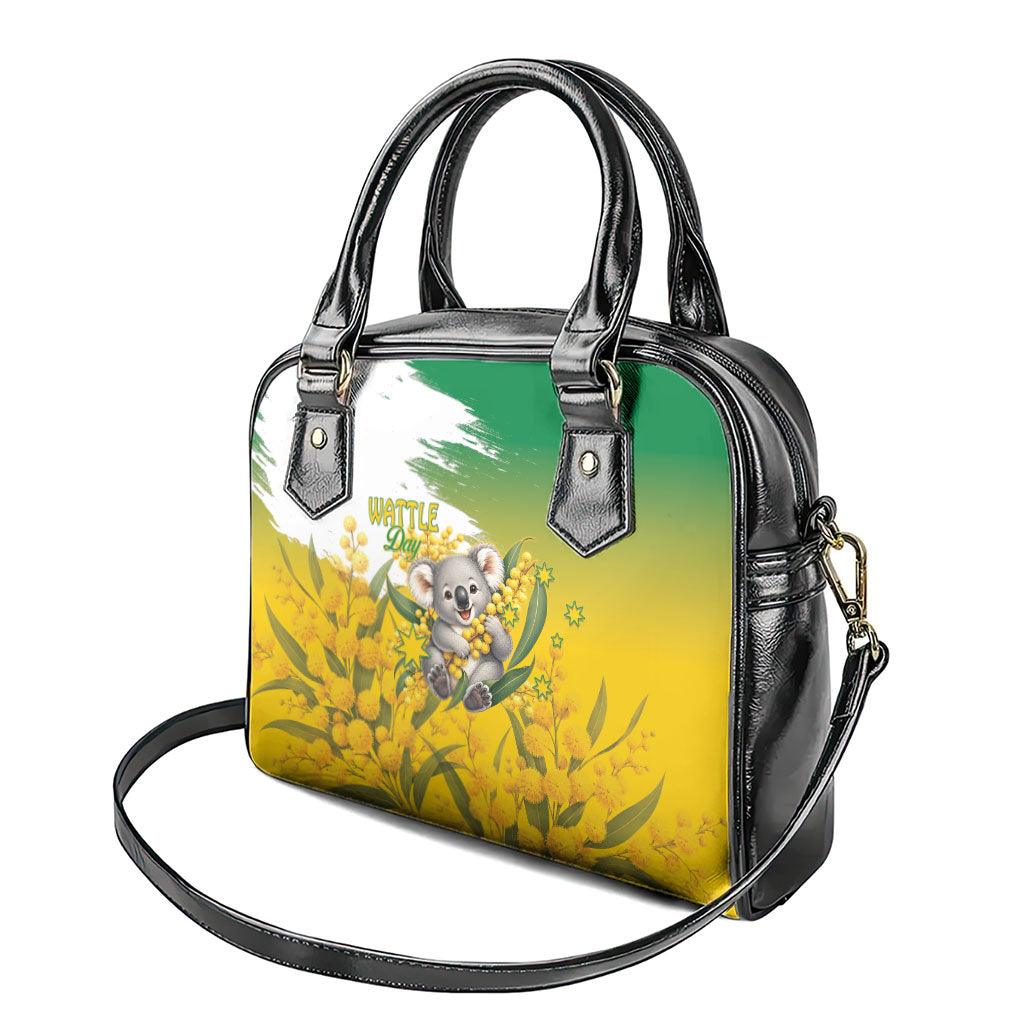 Australia Wattle Day Shoulder Handbag Acacia Pycnantha Cute Koala