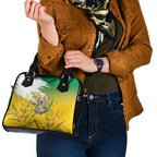 Australia Wattle Day Shoulder Handbag Acacia Pycnantha Cute Koala