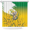 Australia Wattle Day Shower Curtain Acacia Pycnantha Cute Koala