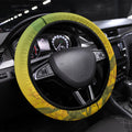Australia Wattle Day Steering Wheel Cover Acacia Pycnantha Cute Koala