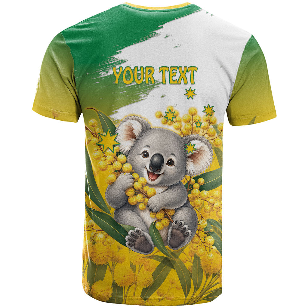 Australia Wattle Day Personalised T Shirt Acacia Pycnantha Cute Koala