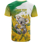 Australia Wattle Day Personalised T Shirt Acacia Pycnantha Cute Koala
