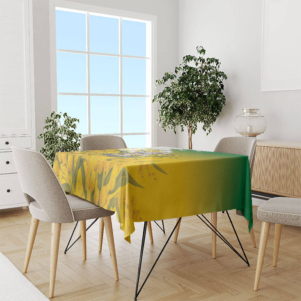Australia Wattle Day Tablecloth Acacia Pycnantha Cute Koala