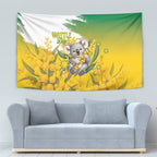 Australia Wattle Day Tapestry Acacia Pycnantha Cute Koala