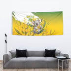 Australia Wattle Day Tapestry Acacia Pycnantha Cute Koala