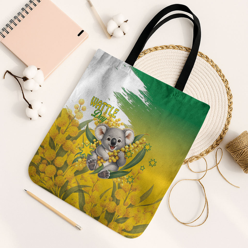 Australia Wattle Day Tote Bag Acacia Pycnantha Cute Koala