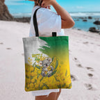 Australia Wattle Day Tote Bag Acacia Pycnantha Cute Koala