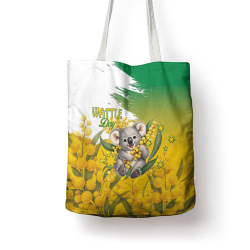 Australia Wattle Day Tote Bag Acacia Pycnantha Cute Koala