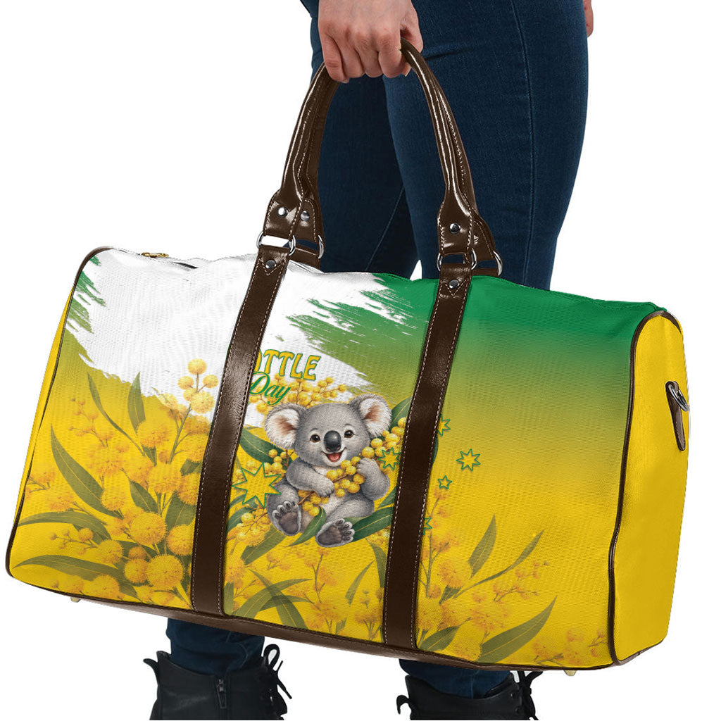 Australia Wattle Day Travel Bag Acacia Pycnantha Cute Koala