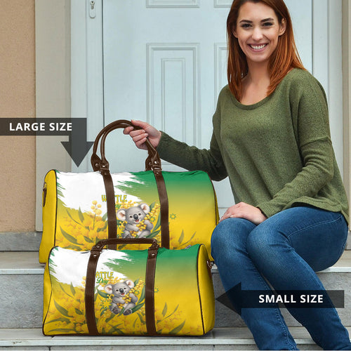 Australia Wattle Day Travel Bag Acacia Pycnantha Cute Koala