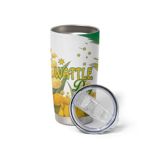 Australia Wattle Day Personalised Tumbler Cup Acacia Pycnantha Cute Koala
