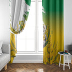 Australia Wattle Day Window Curtain Acacia Pycnantha Cute Koala
