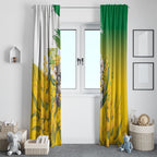 Australia Wattle Day Window Curtain Acacia Pycnantha Cute Koala