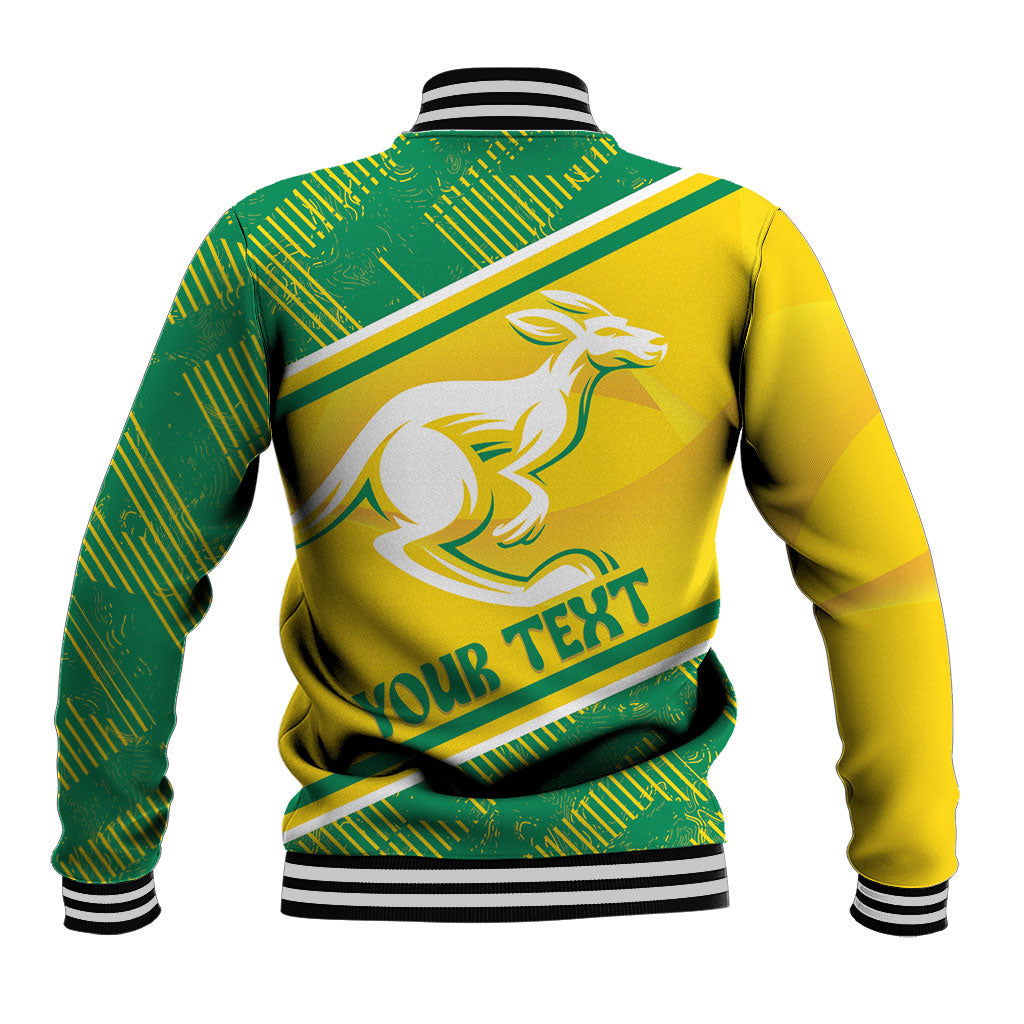 Personalised Jackaroos Bowls Australia Baseball Jacket National Color Sporty Style