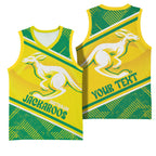 Personalised Jackaroos Bowls Australia Basketball Jersey National Color Sporty Style