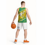 Personalised Jackaroos Bowls Australia Basketball Jersey National Color Sporty Style