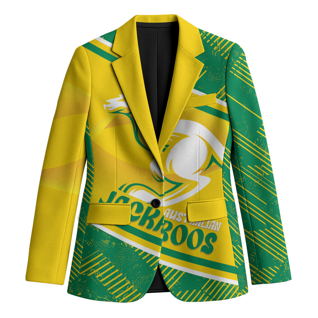 Personalised Jackaroos Bowls Australia Blazer National Color Sporty Style