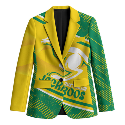 Personalised Jackaroos Bowls Australia Blazer National Color Sporty Style