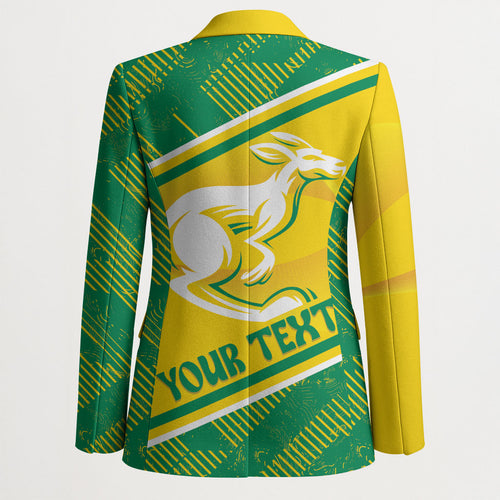 Personalised Jackaroos Bowls Australia Blazer National Color Sporty Style