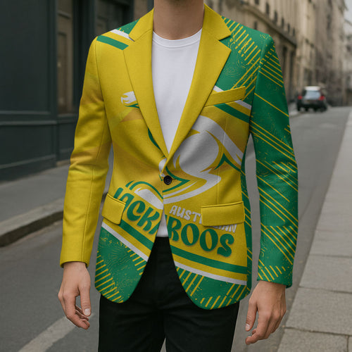 Personalised Jackaroos Bowls Australia Blazer National Color Sporty Style