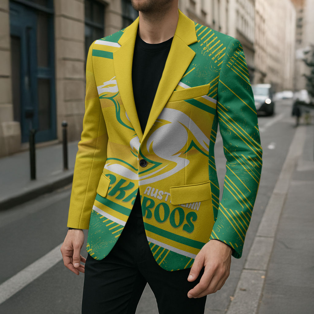 Personalised Jackaroos Bowls Australia Blazer National Color Sporty Style