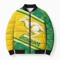 Personalised Jackaroos Bowls Australia Bomber Puffer Jacket National Color Sporty Style