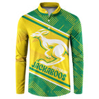 Personalised Jackaroos Bowls Australia Button Sweatshirt National Color Sporty Style