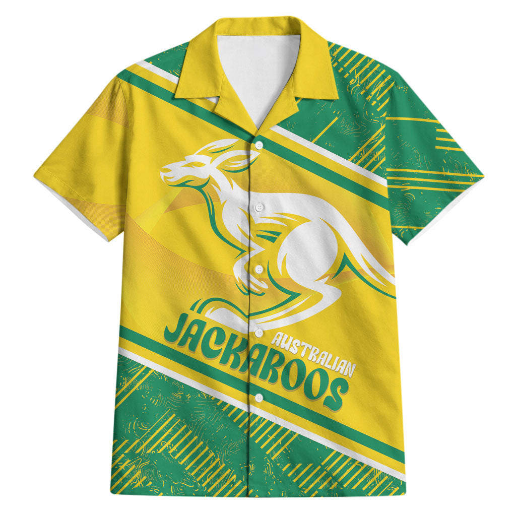 Personalised Jackaroos Bowls Australia Hawaiian Shirt National Color Sporty Style