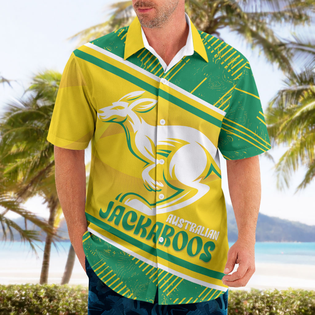 Personalised Jackaroos Bowls Australia Hawaiian Shirt National Color Sporty Style