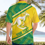 Personalised Jackaroos Bowls Australia Hawaiian Shirt National Color Sporty Style