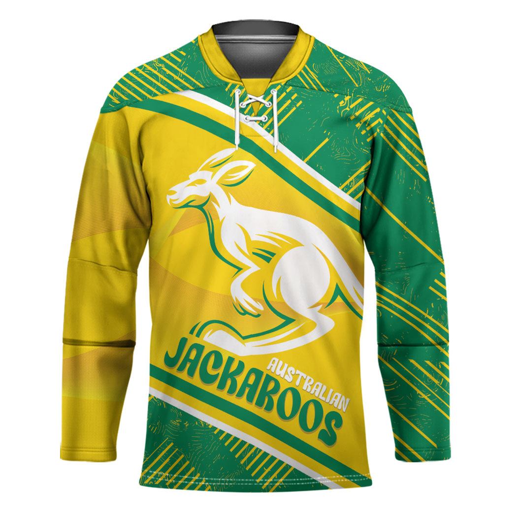 Personalised Jackaroos Bowls Australia Hockey Jersey National Color Sporty Style