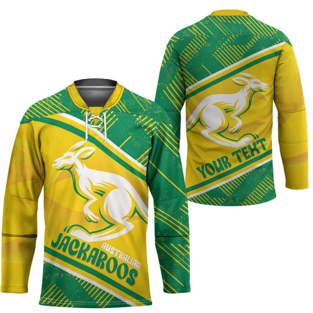 Personalised Jackaroos Bowls Australia Hockey Jersey National Color Sporty Style