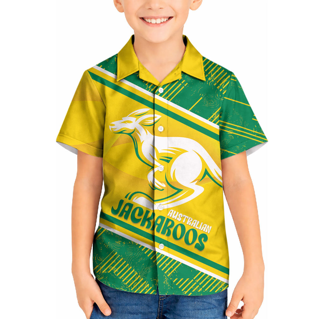 Personalised Jackaroos Bowls Australia Kid Hawaiian Shirt National Color Sporty Style