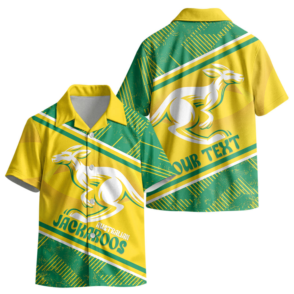Personalised Jackaroos Bowls Australia Kid Hawaiian Shirt National Color Sporty Style