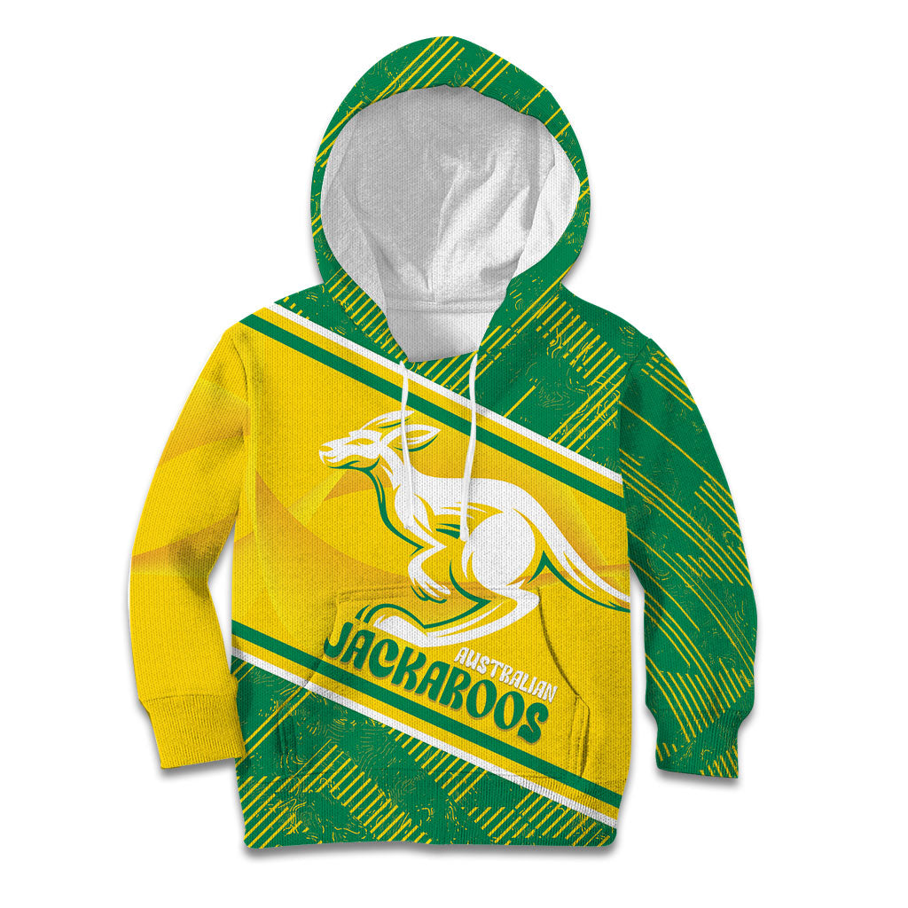 Personalised Jackaroos Bowls Australia Kid Hoodie National Color Sporty Style