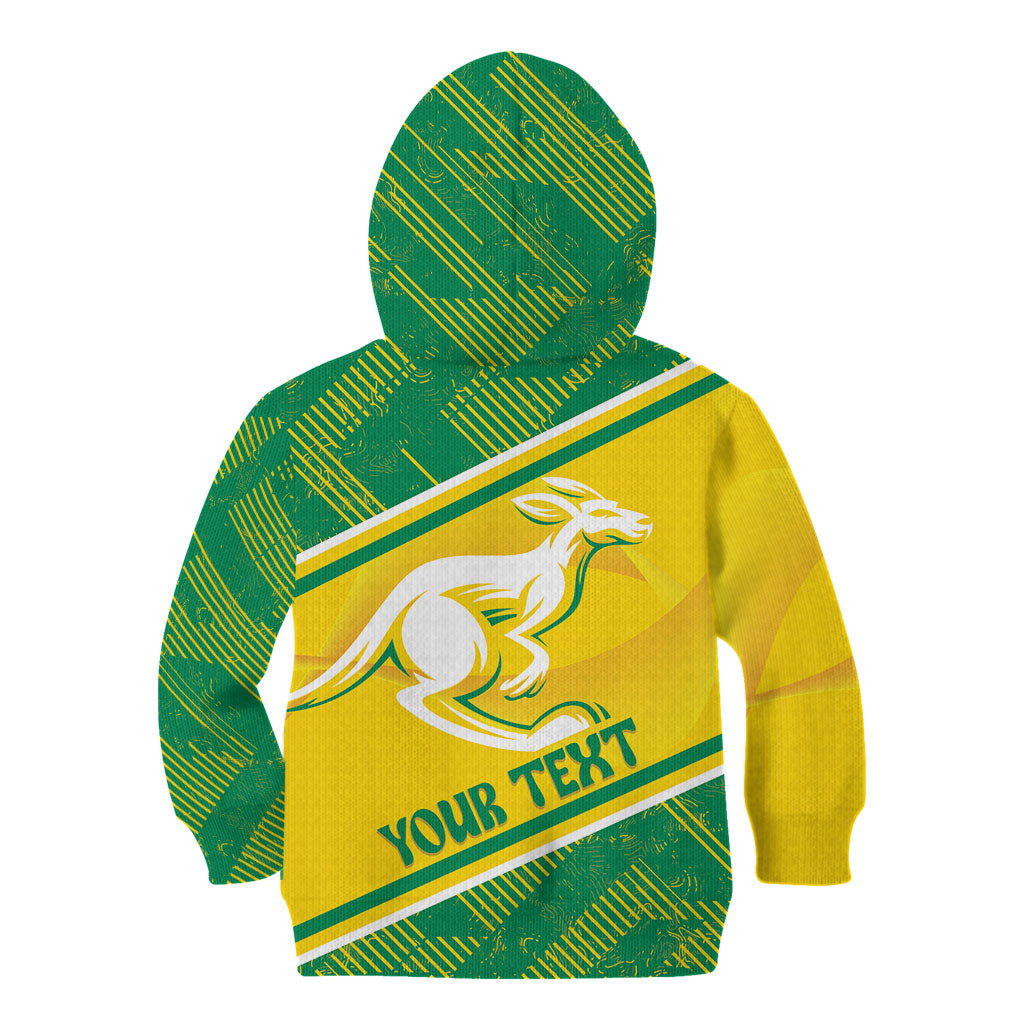 Personalised Jackaroos Bowls Australia Kid Hoodie National Color Sporty Style
