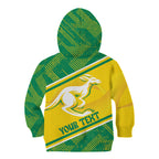 Personalised Jackaroos Bowls Australia Kid Hoodie National Color Sporty Style