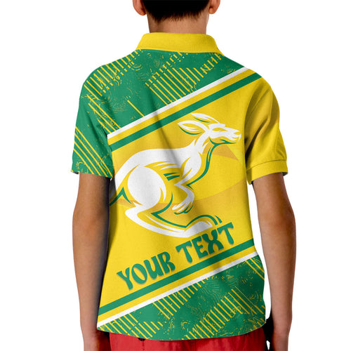 Personalised Jackaroos Bowls Australia Kid Polo Shirt National Color Sporty Style