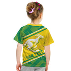 Personalised Jackaroos Bowls Australia Kid T Shirt National Color Sporty Style