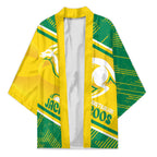 Personalised Jackaroos Bowls Australia Kimono National Color Sporty Style