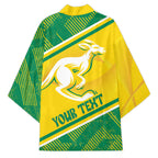 Personalised Jackaroos Bowls Australia Kimono National Color Sporty Style
