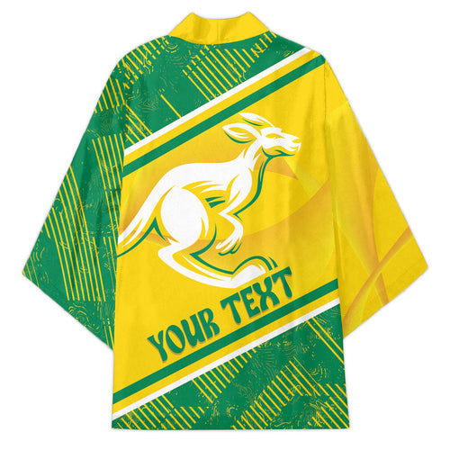 Personalised Jackaroos Bowls Australia Kimono National Color Sporty Style