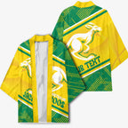 Personalised Jackaroos Bowls Australia Kimono National Color Sporty Style