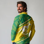 Personalised Jackaroos Bowls Australia Long Sleeve Polo Shirt National Color Sporty Style