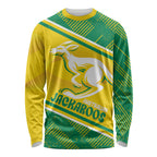 Personalised Jackaroos Bowls Australia Long Sleeve Shirt National Color Sporty Style