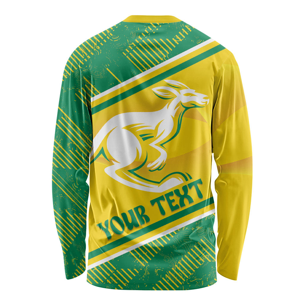 Personalised Jackaroos Bowls Australia Long Sleeve Shirt National Color Sporty Style
