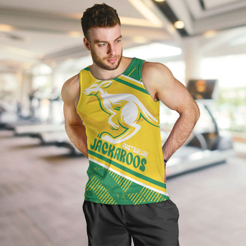 Personalised Jackaroos Bowls Australia Men Tank Top National Color Sporty Style