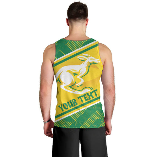 Personalised Jackaroos Bowls Australia Men Tank Top National Color Sporty Style