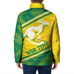 Personalised Jackaroos Bowls Australia Padded Jacket National Color Sporty Style