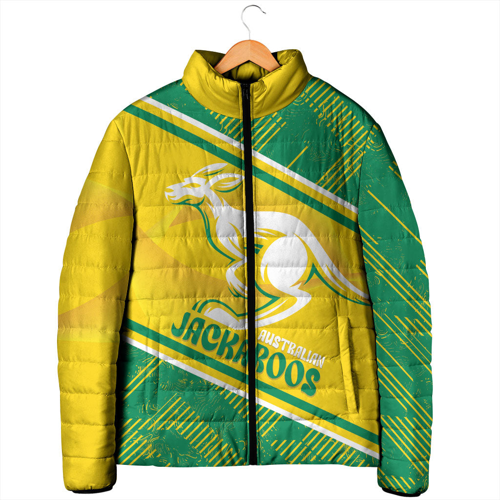 Personalised Jackaroos Bowls Australia Padded Jacket National Color Sporty Style